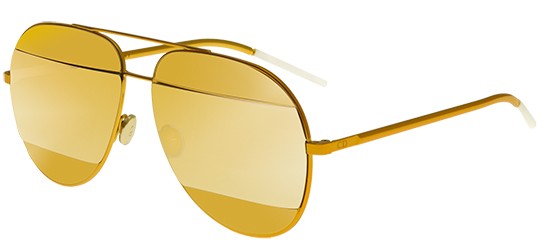 dior split sunglasses gold