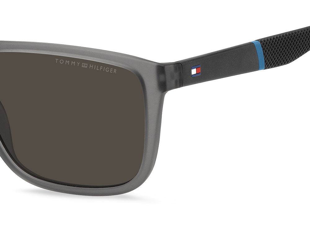 Occhiali da Sole Tommy Hilfiger TH 2043/S MATTE GREY/GREY 56/18/145 uomo - Foto 3 di 4
