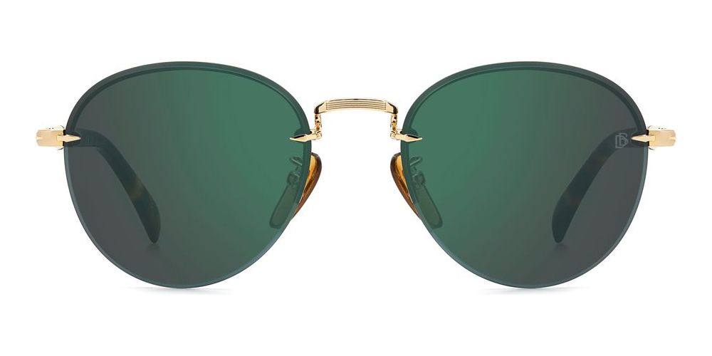 David Beckham DB 1173/S GOLD HAVANA/GREEN MIRRORED 51/20/145 men