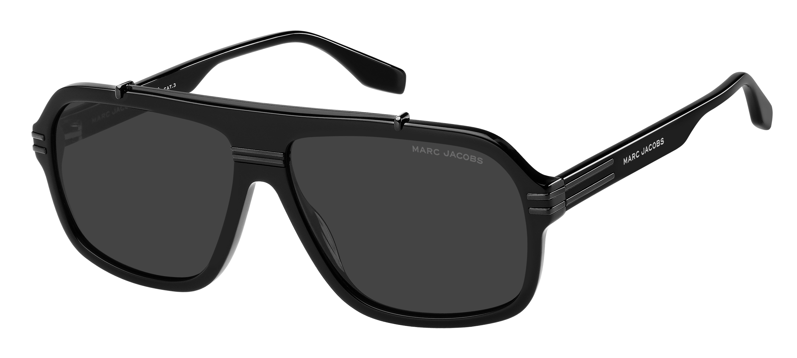 The Marc Jacobs Sunglasses Gray/Black Amazon.com: Marc Jacobs MARC 636/S Black/Grey Shaded 59/14  main image 3