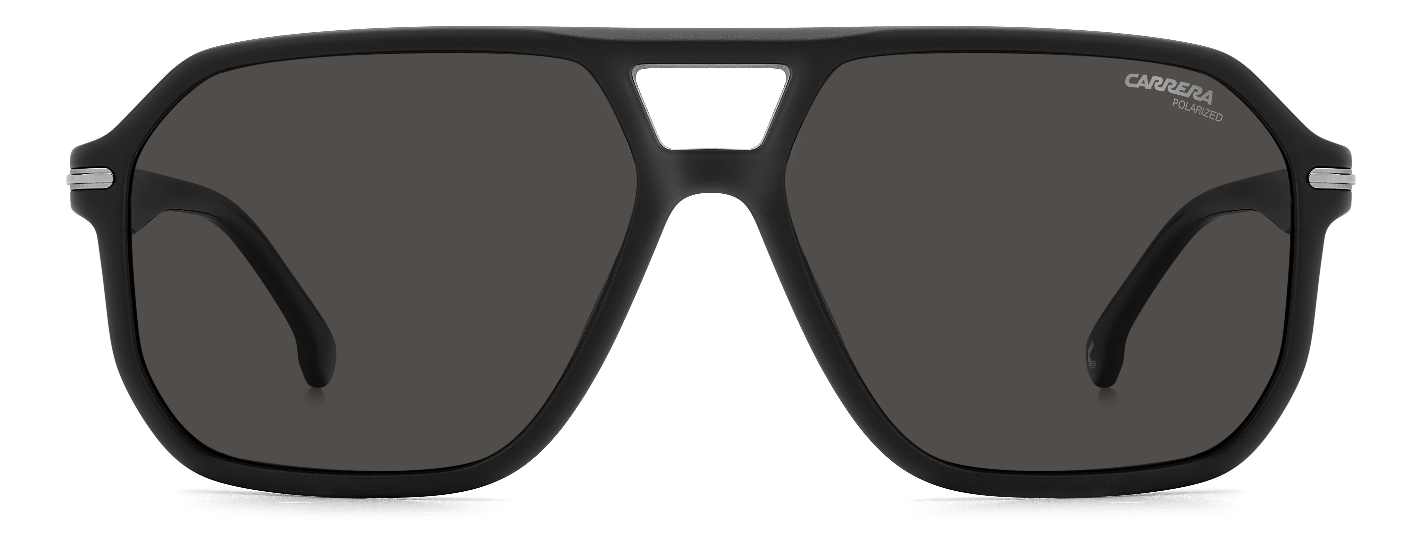 Occhiali Da Sole Carrera Uomo, 64 Mm, Neri, Lenti Rosse A Specchio, Protezione UV 100%